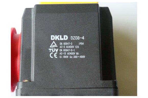 Wyłącznik elektromagnetyczny DKLD DZ08-4B6 + wtyk 16A 5P