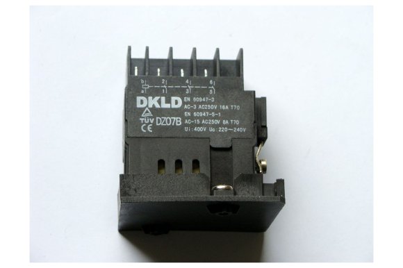 Wyłącznik elektromagnetyczny DKLD DZ08-2B3 + wtyczka 250V 16A