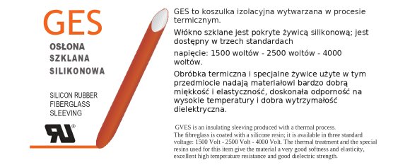 KOSZULKA IZOLACYJNA SILIKONOWA GES2500 FI 3,00 MM 2,5KV (200MB)