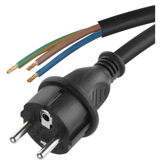 Przewód przyłączeniowy guma 3x1,0mm, 5m H05RR-F czarny S03150 EMOS