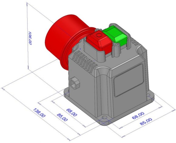 Wyłącznik elektromagnetyczny TRIPUS 20P0647 400V (KOA1T) +wtyk 16A 5P