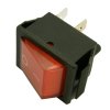 Przełącznik klawiszowy podświetlany IXL201 1A 4p-2poz 15A/250V czerwony