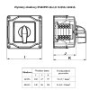 ŁĄCZNIK KRZYWKOWY ŁK 40A 0-1 IP44 3 faz. (8414-200) POLAM-NAKŁO