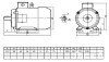 Silnik elektryczny trójfazowy  0,37kW 860 obr/min  B3 71C-6
