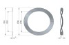 Podkładka falista WM6324 pod łożyska: 6324 (259,5x234,0x20,0x2,0mm) 3 fale
