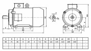 mini: Silnik elektryczny trójfazowy  0,09kW 1325 obr/min B3 Y3-56B4 (2)