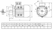 mini: Silnik elektryczny trójfazowy  0,09kW 1325 obr/min B14 Y3-56B4 MOLL-MOTOR (2)