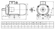 mini: Silnik elektryczny trójfazowy  1,5kW 1380 obr/min  B3 Y3-80D4 MOLL-MOTOR  (2)