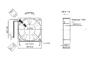 Wentylator osiowy SUNON DP200A2123XBL.GN AC 120x120x38mm