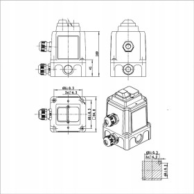 WYŁĄCZNIK silnika 3 faz włącznik KEDU KOA1T siłowy elektromagnetyczny 400V
