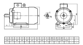 132M4 B3Silnik elektryczny trójfazowy  7,5kW 1440 obr/min  B3 Y3132M4