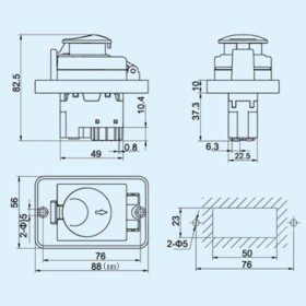 WYŁĄCZNIK ELEKTROMAGNETYCZNY DZ62A 5P (KJD12) 230V