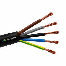 Obrazek dla: Przewód w izolacji gumowej OW 5x1,5 H05RRF(żo) 300/500V Elektrokabel